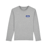 T-SHIRT UNISEXE MANCHE LONGUE GRIS
