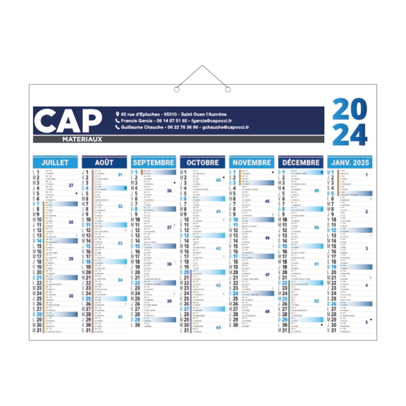 CALENDRIER BANCAIRE